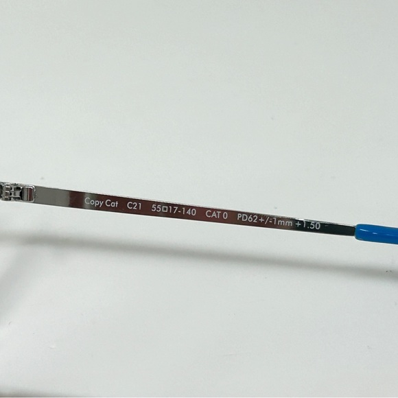 Prive Revaux Blue silver Copy Cat Readers +1.50 reading glasses blue light cat - Picture 6 of 13